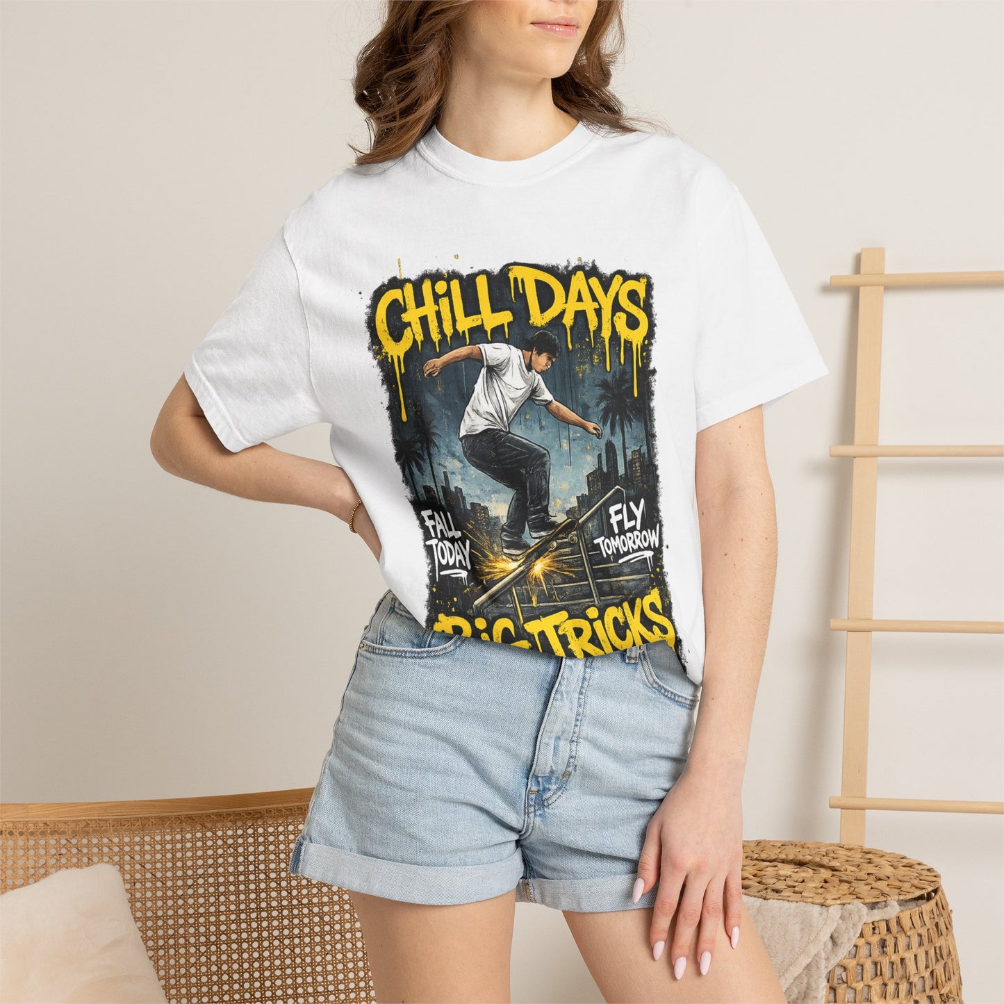 Chill Days Big Tricks Skateboard T‑Shirt