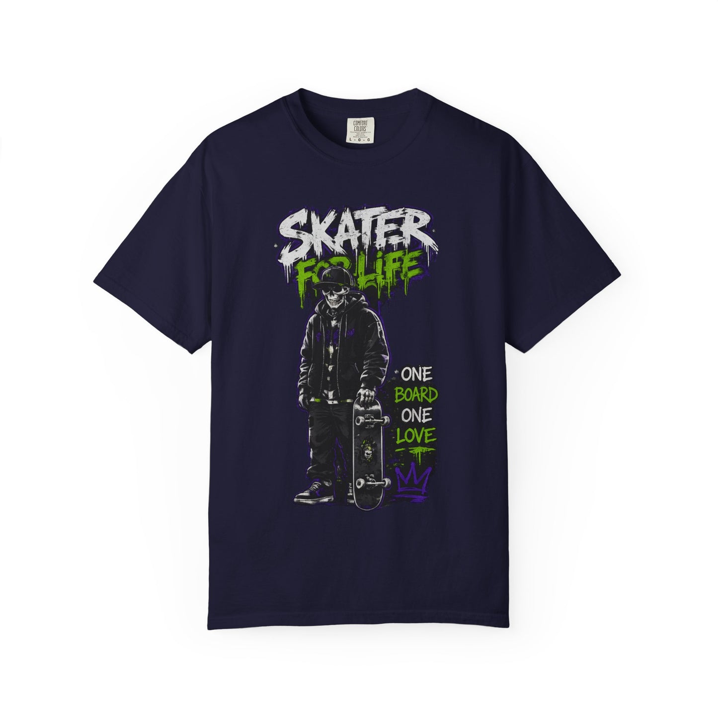 Skater for Life T-Shirt — One Board One Love Skateboard Graphic Tee