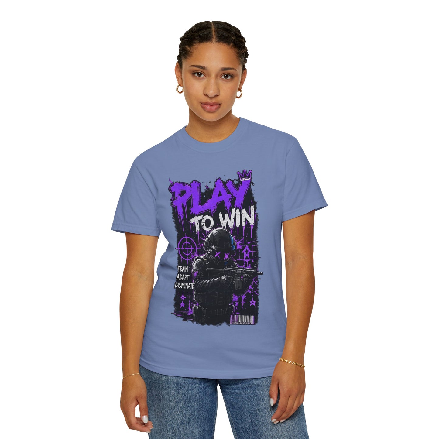 Play to Win Graphic T-Shirt — Gamer Tactical Design
