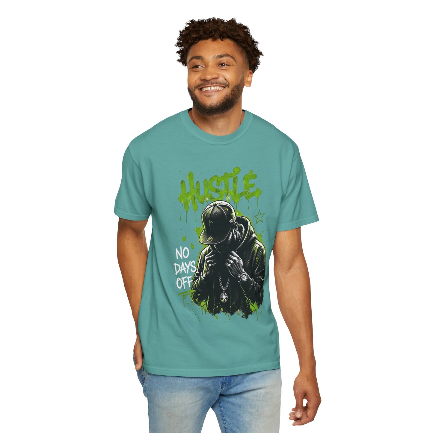 Hustle Graffiti T-Shirt — Urban Rapper Illustration