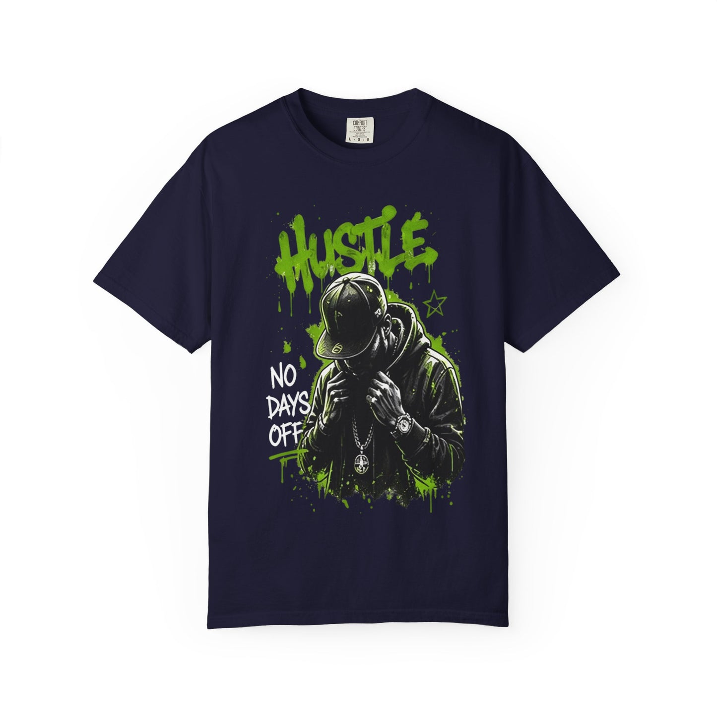 Hustle Graffiti T-Shirt — Urban Rapper Illustration