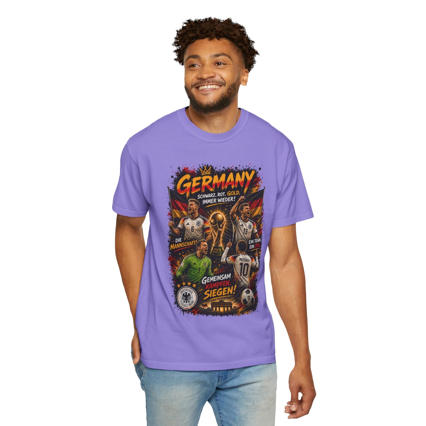 Germany Soccer Players Poster T-Shirt | World Cup Football Team Tee