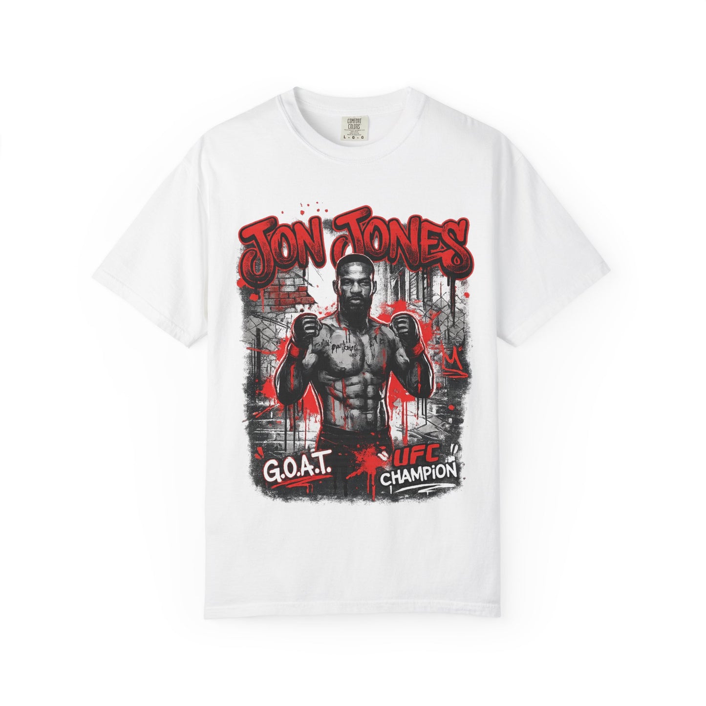 Boxing Champion Graphic T-Shirt — 'G.O.A.T. UFC Champion' Streetwear Tee