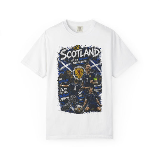 Scotland Football Players T-shirt | Scottish Soccer Crest, Saltire Graphics