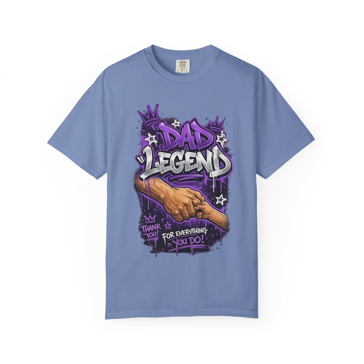 Dad Legend graffiti hands illustration T-Shirt | Thank You For Everything design