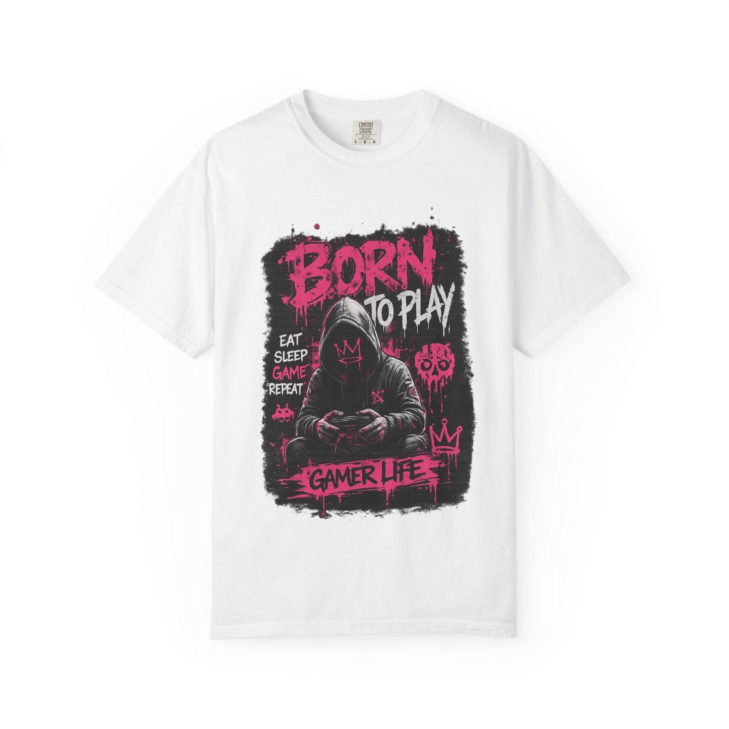 Gamer Life T-Shirt — "Born to Play" Hooded Player Graphic Tee