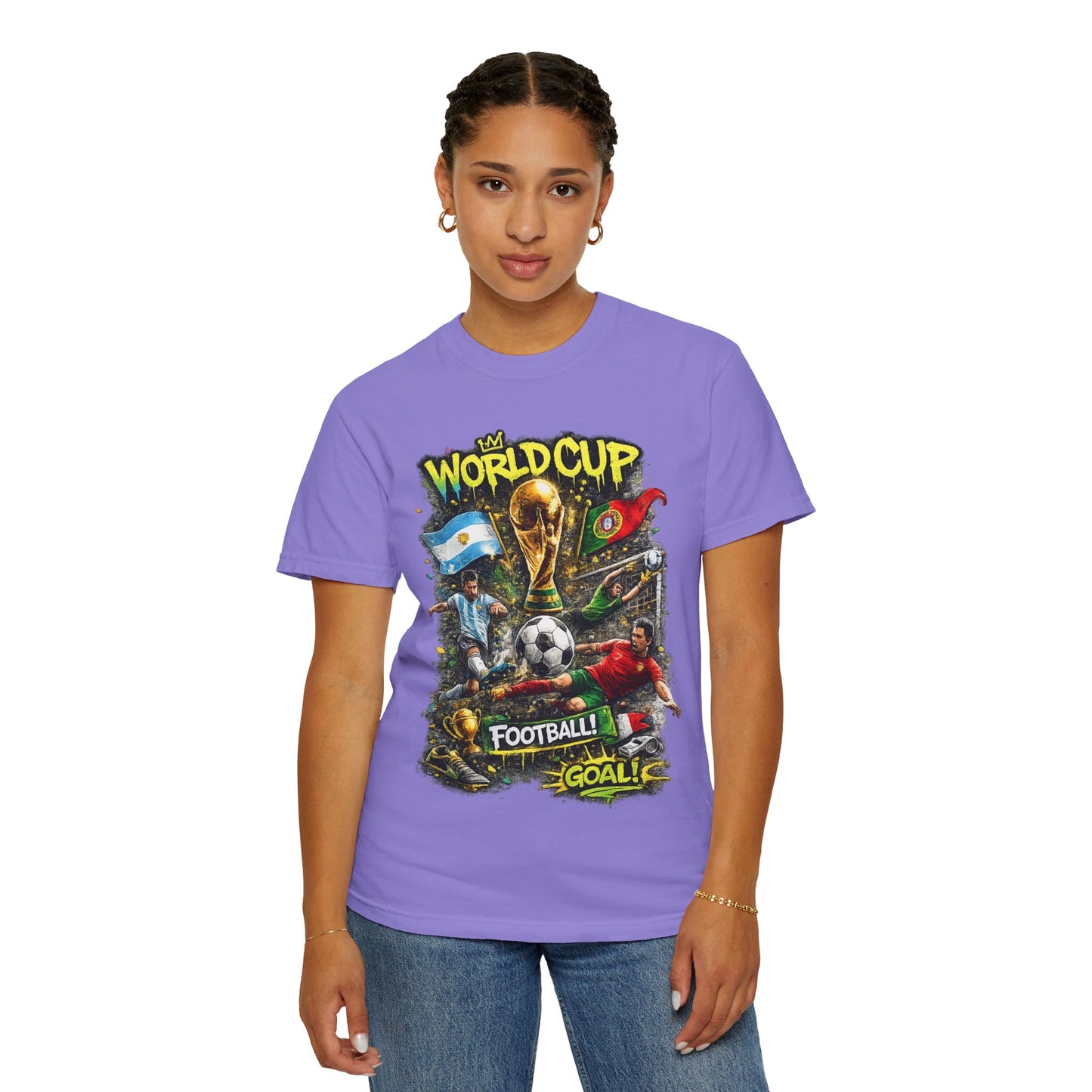 World Cup Soccer Players T-Shirt | Football Goal Graphic Tee