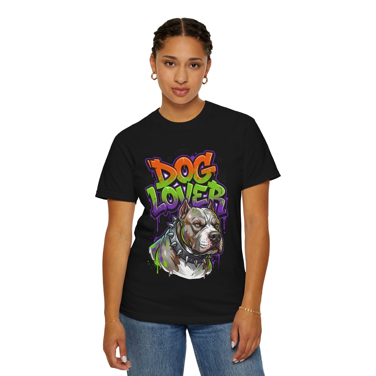 Dog Lover T-Shirt — Urban Graffiti Pitbull Tee