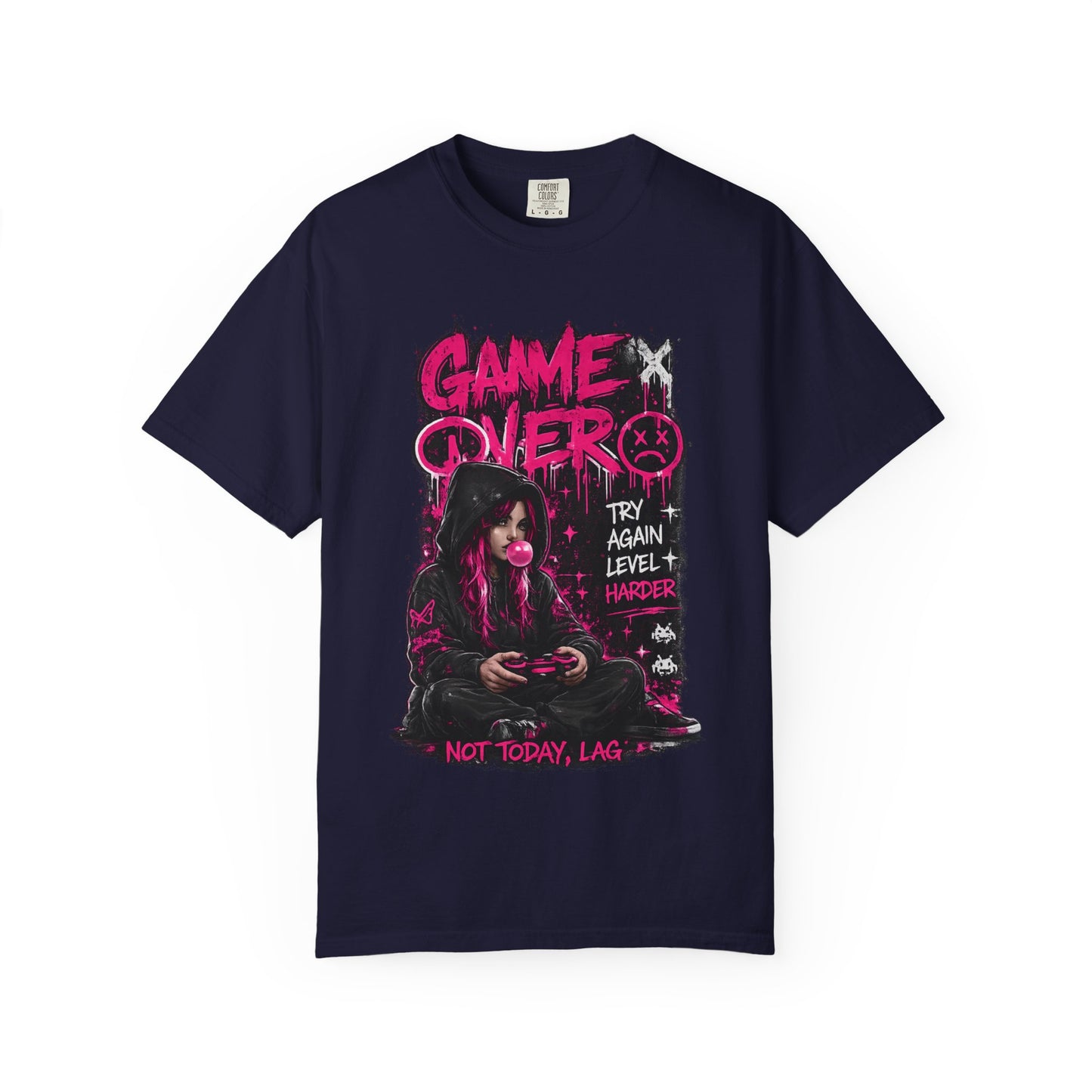 Game Over Graphic T-Shirt — 'Not Today, Lag' Gamer Tee