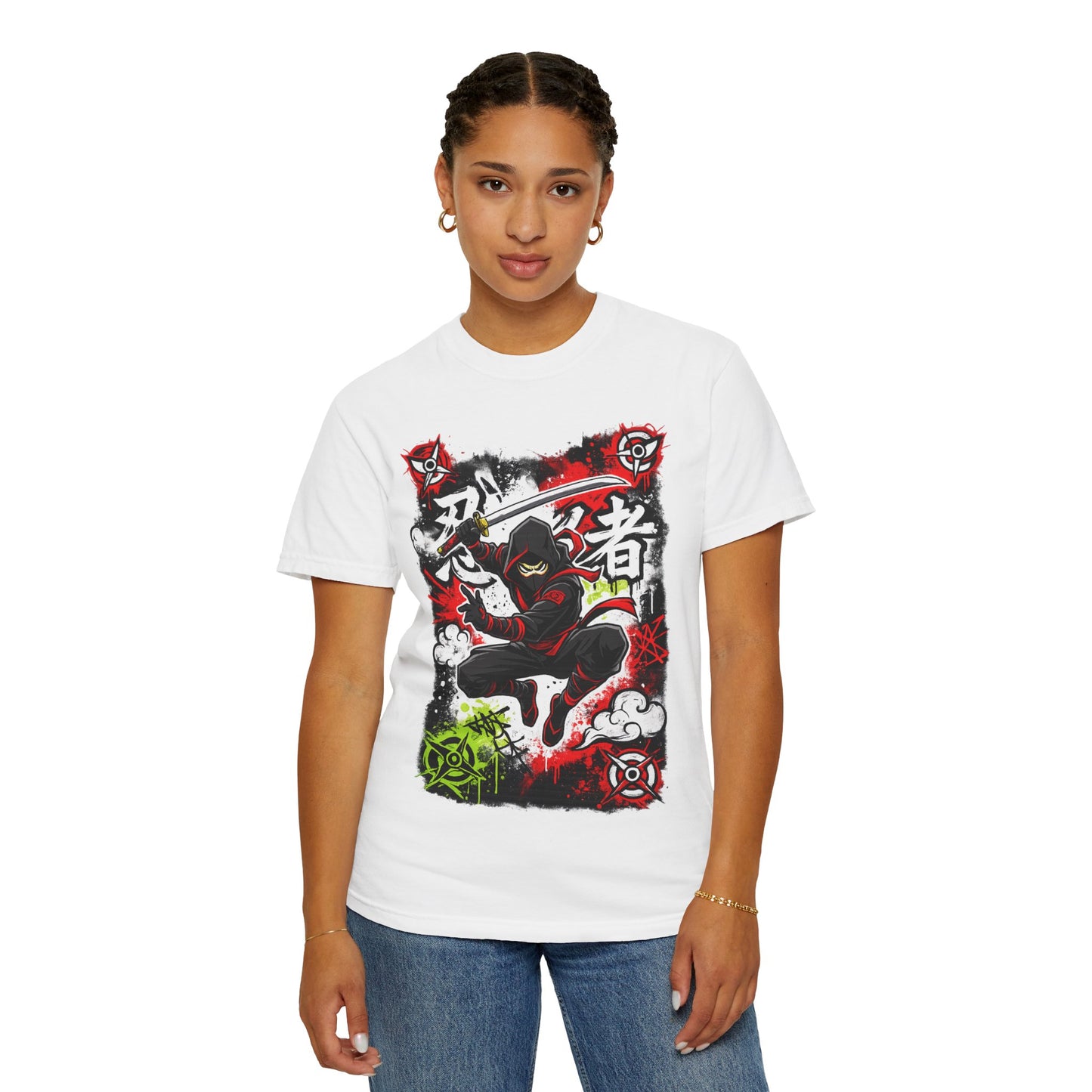 Ninja Warrior Graphic T-Shirt — Japanese Kanji Samurai Streetwear