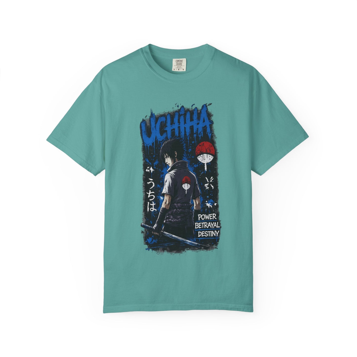 Uchiha Clan Graphic T-Shirt — Anime Sasuke Poster Design