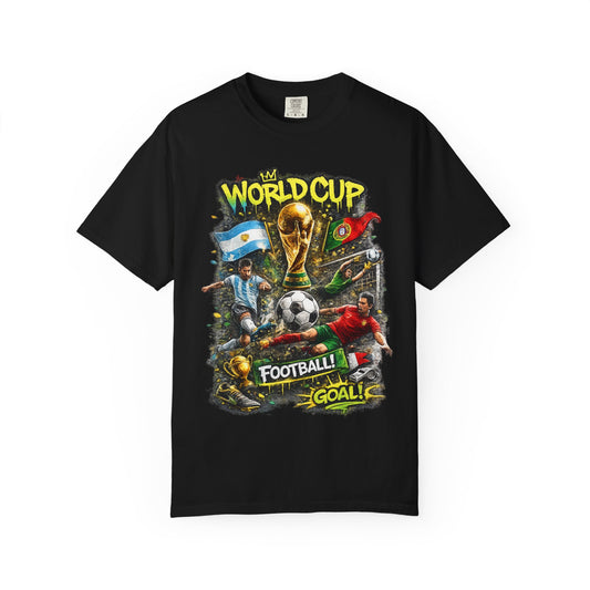 World Cup Soccer Players T-Shirt | Football Goal Graphic Tee