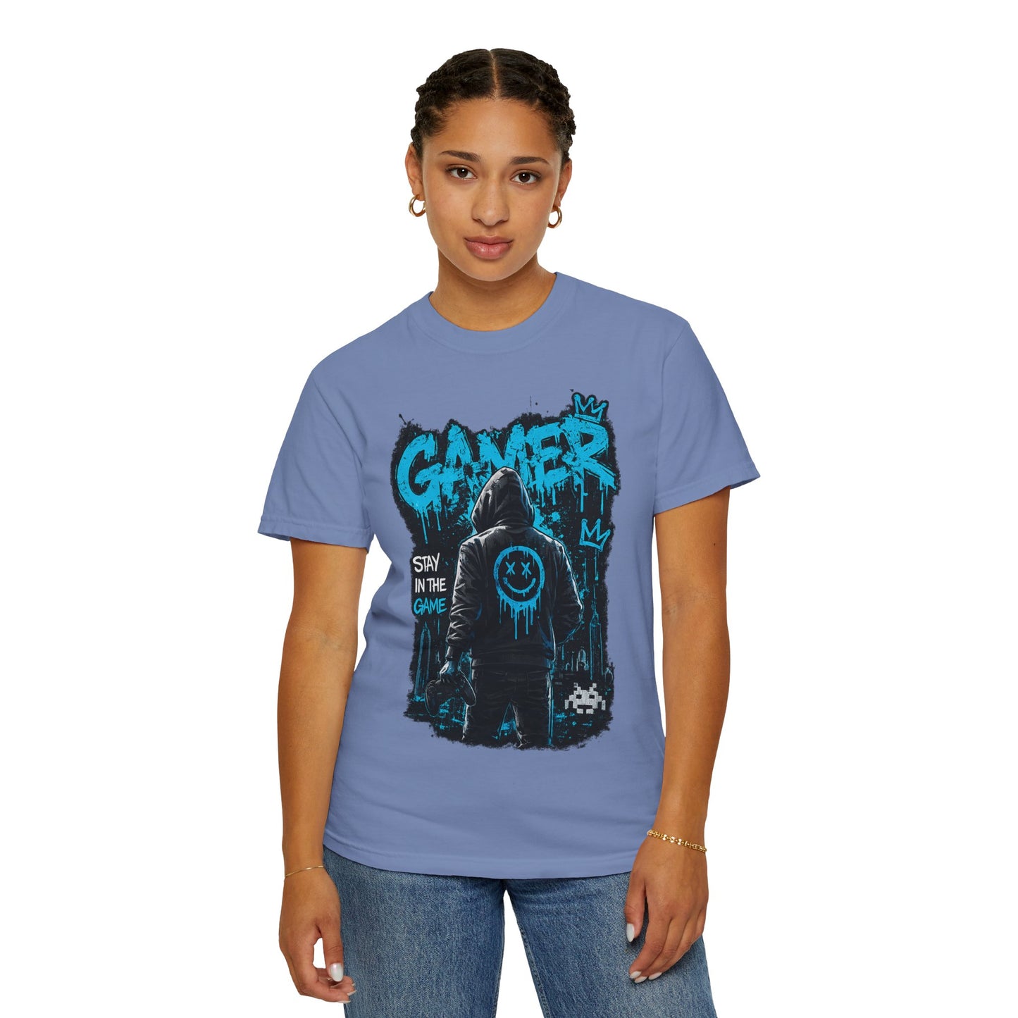 Gamer Streetwear T-Shirt – 'Stay in the Game' Graphic Tee