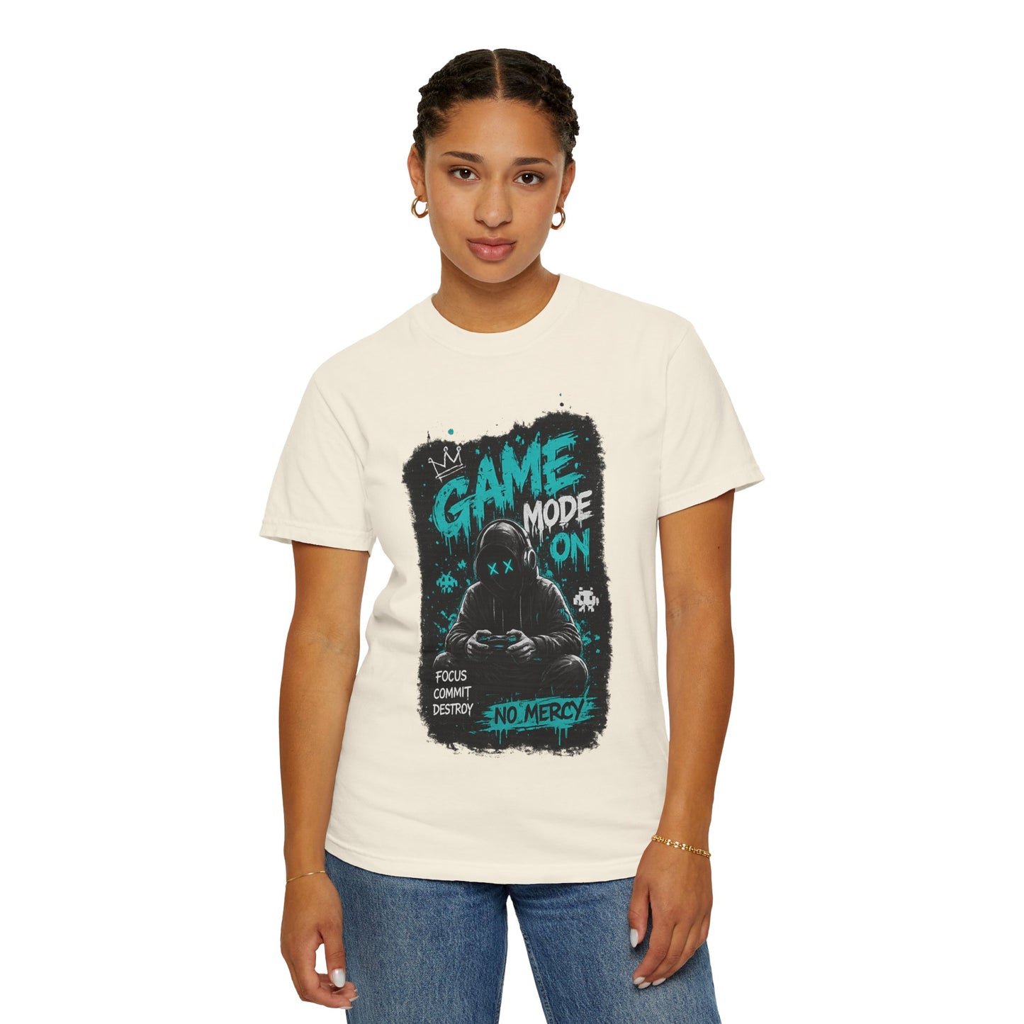 Gaming T-Shirt — "Game Mode On: No Mercy" Gamer Tee