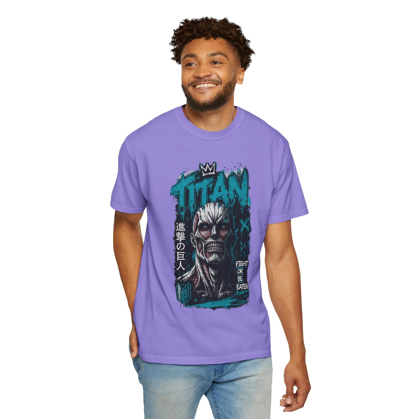 Titan Graphic T-Shirt — 'Fight or Be Eaten' Anime Tee