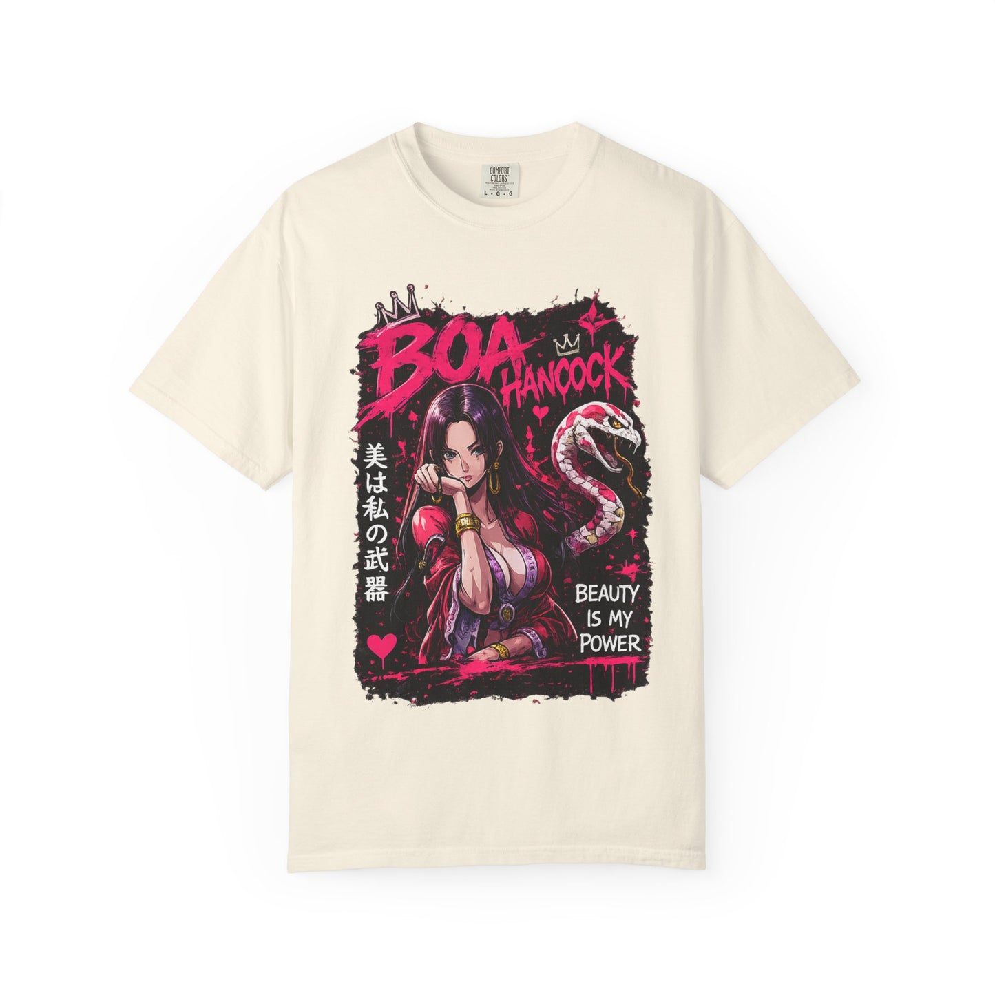 Boa Hancock Anime T-Shirt — "Beauty Is My Power" Graphic Tee