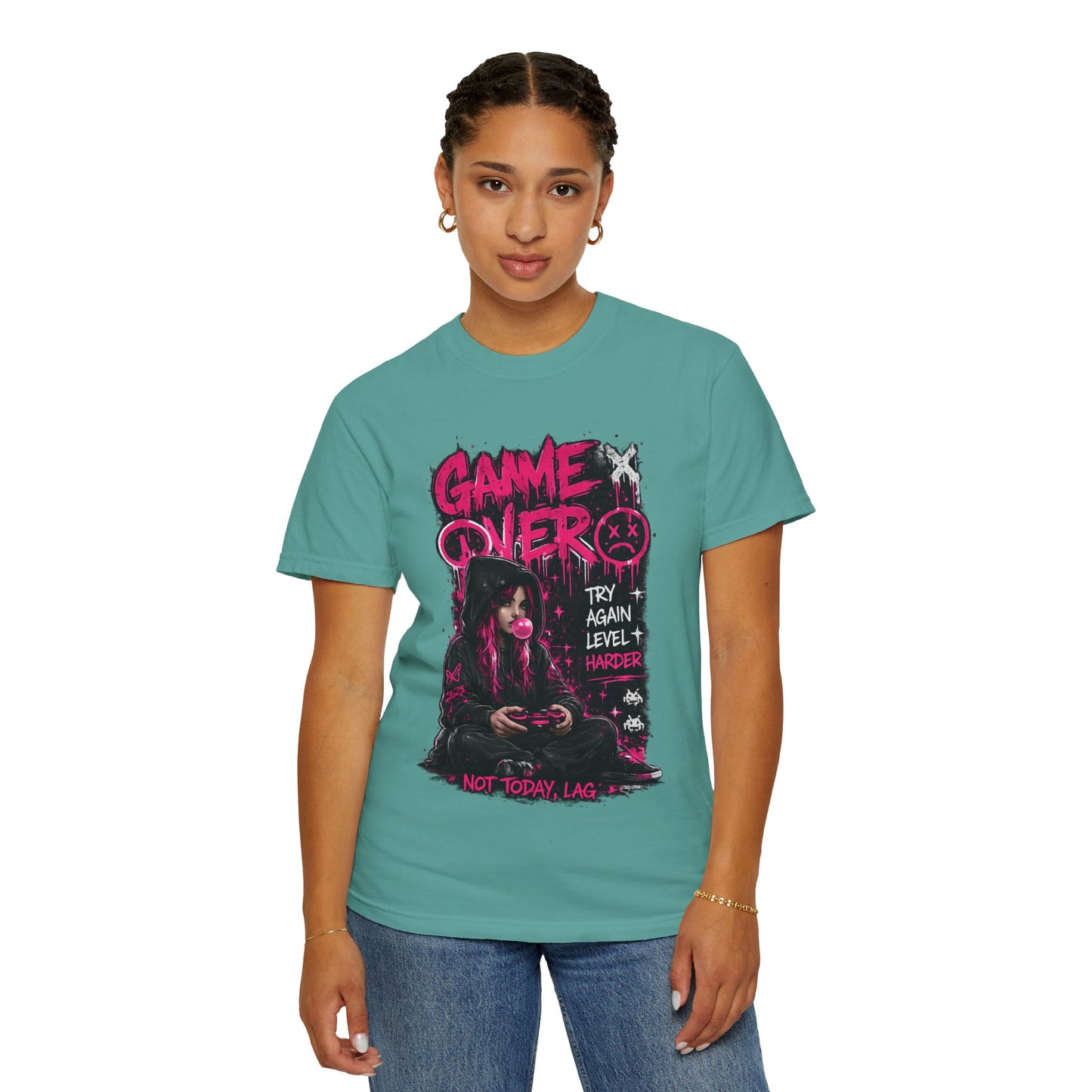 Game Over Graphic T-Shirt — 'Not Today, Lag' Gamer Tee