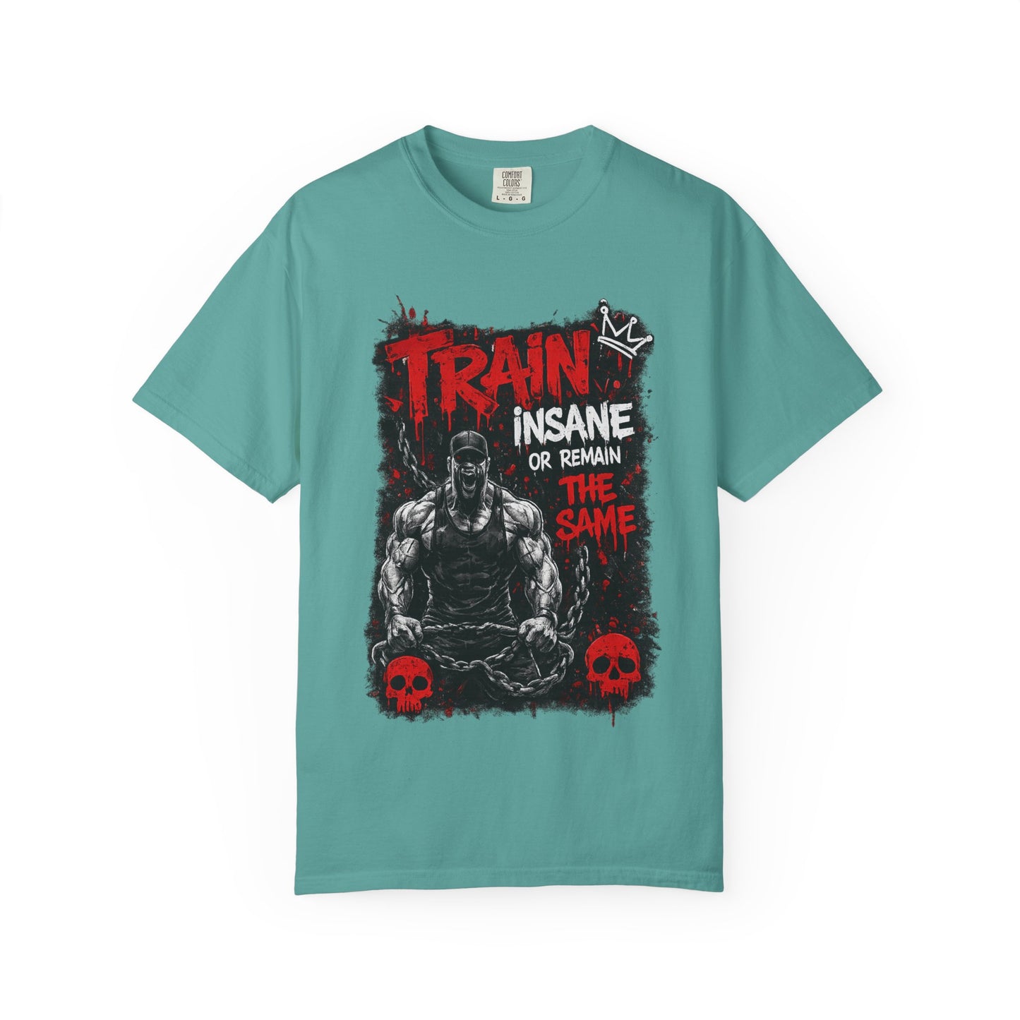Train Insane Fitness T-Shirt — “Train Insane or Remain the Same” Gym Tee
