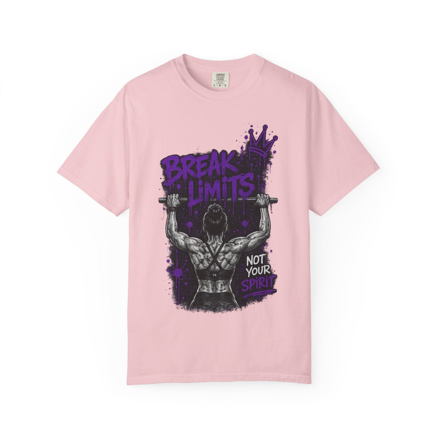Break Limits Weightlifting T-Shirt – "Not Your Spirit" Gym Tee