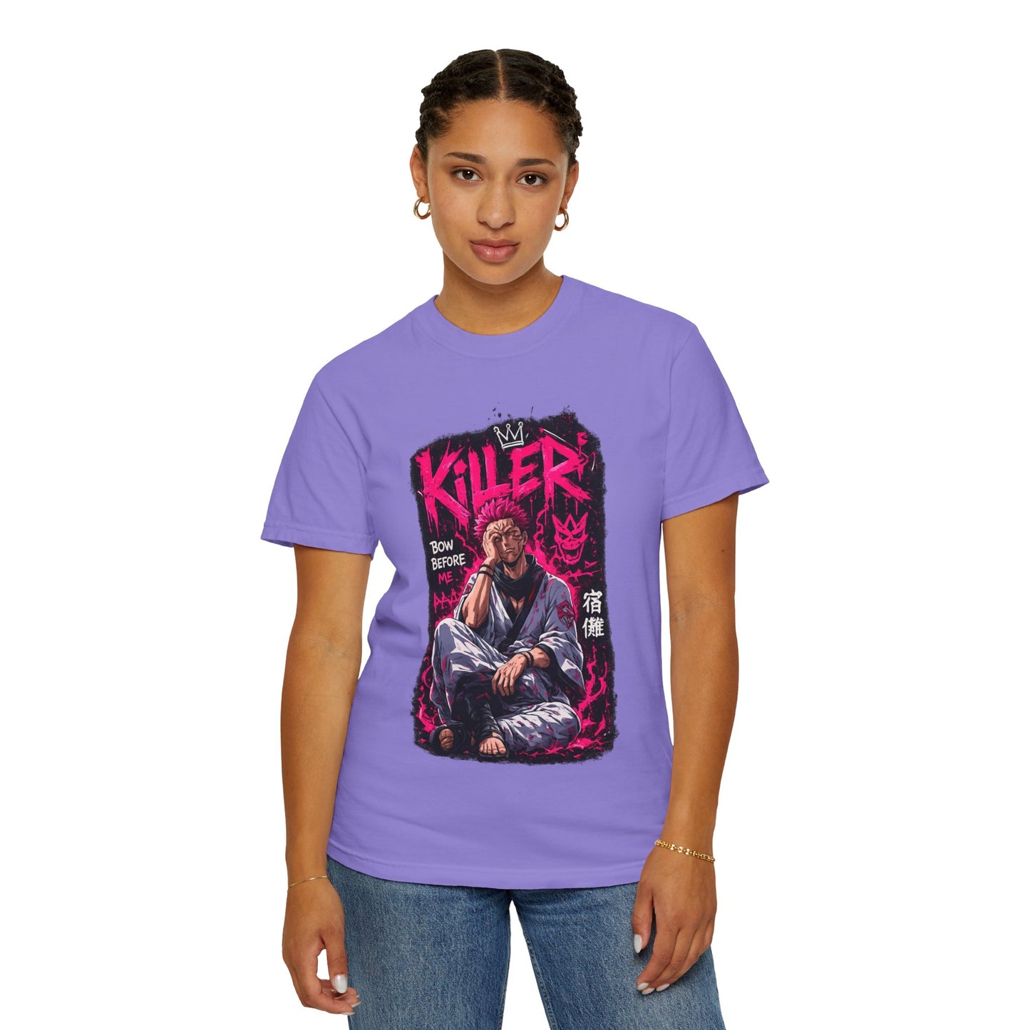 Killer Streetwear T-Shirt — 'Bow Before Me' Anime Graphic Tee