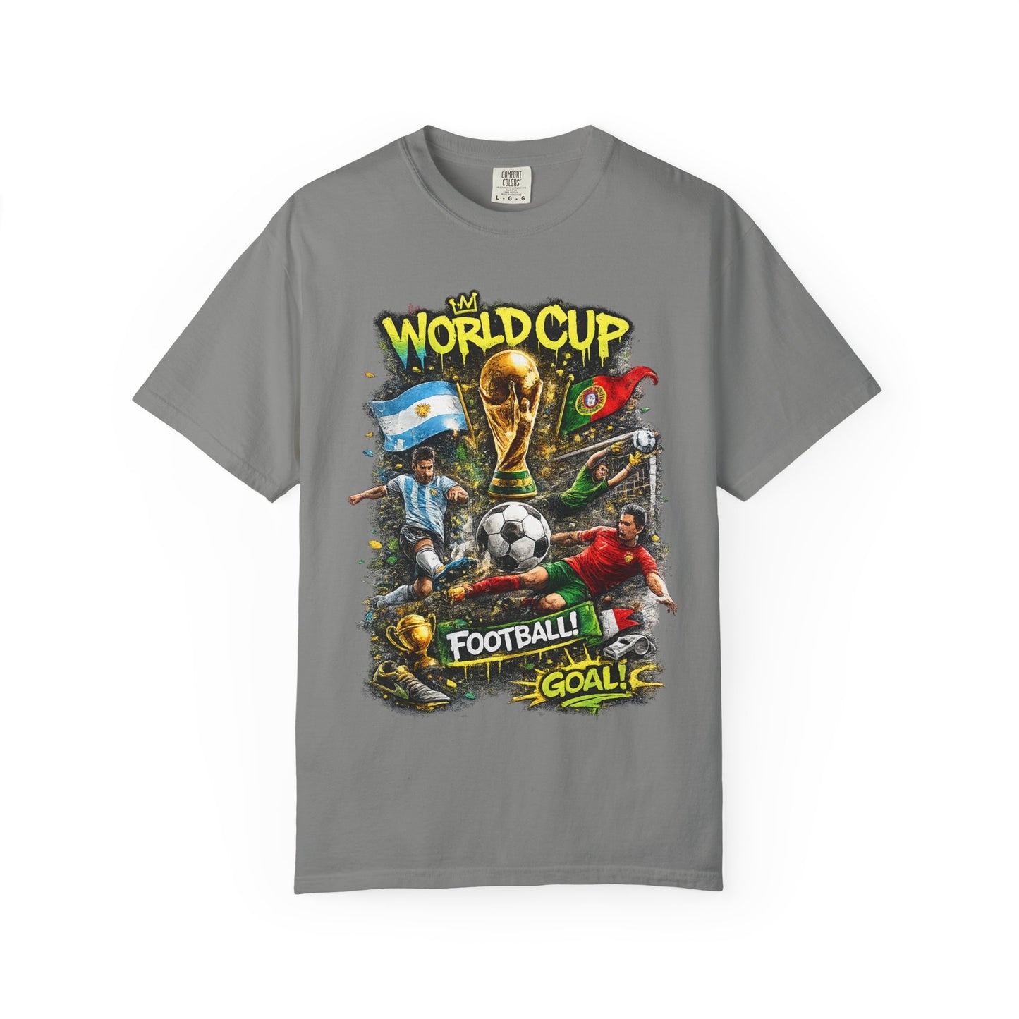 World Cup Soccer Players T-Shirt | Football Goal Graphic Tee