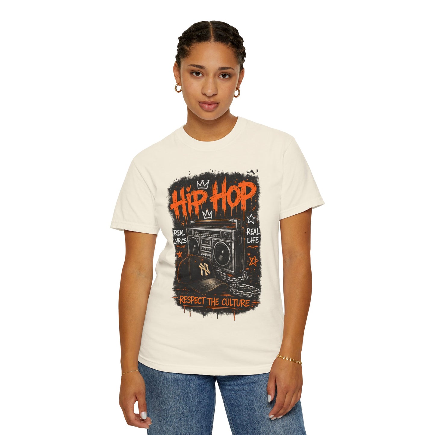 Hip Hop Boombox Respect the Culture T-shirt | Streetwear Music Tee