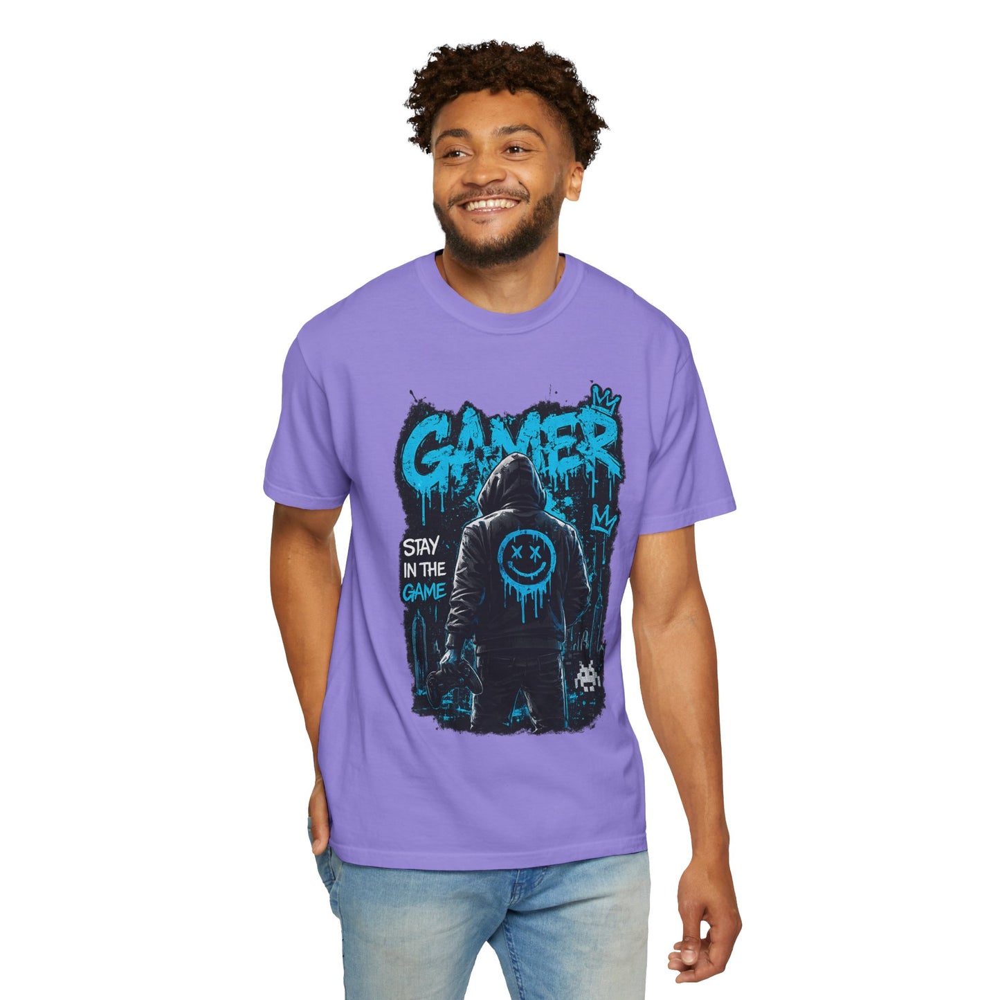 Gamer Streetwear T-Shirt – 'Stay in the Game' Graphic Tee