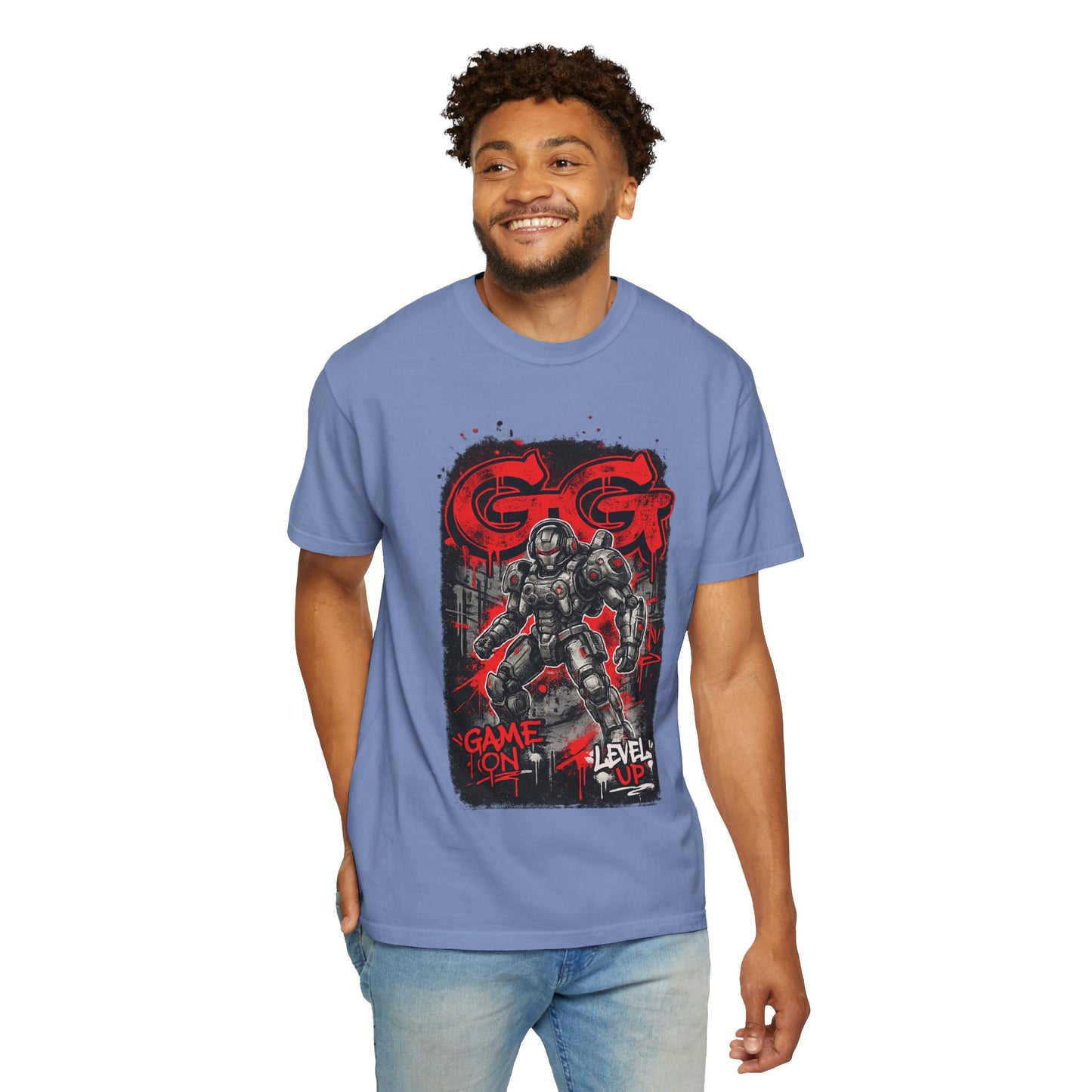 GG Game On Level Up Tee — Gamer Graphic T-Shirt