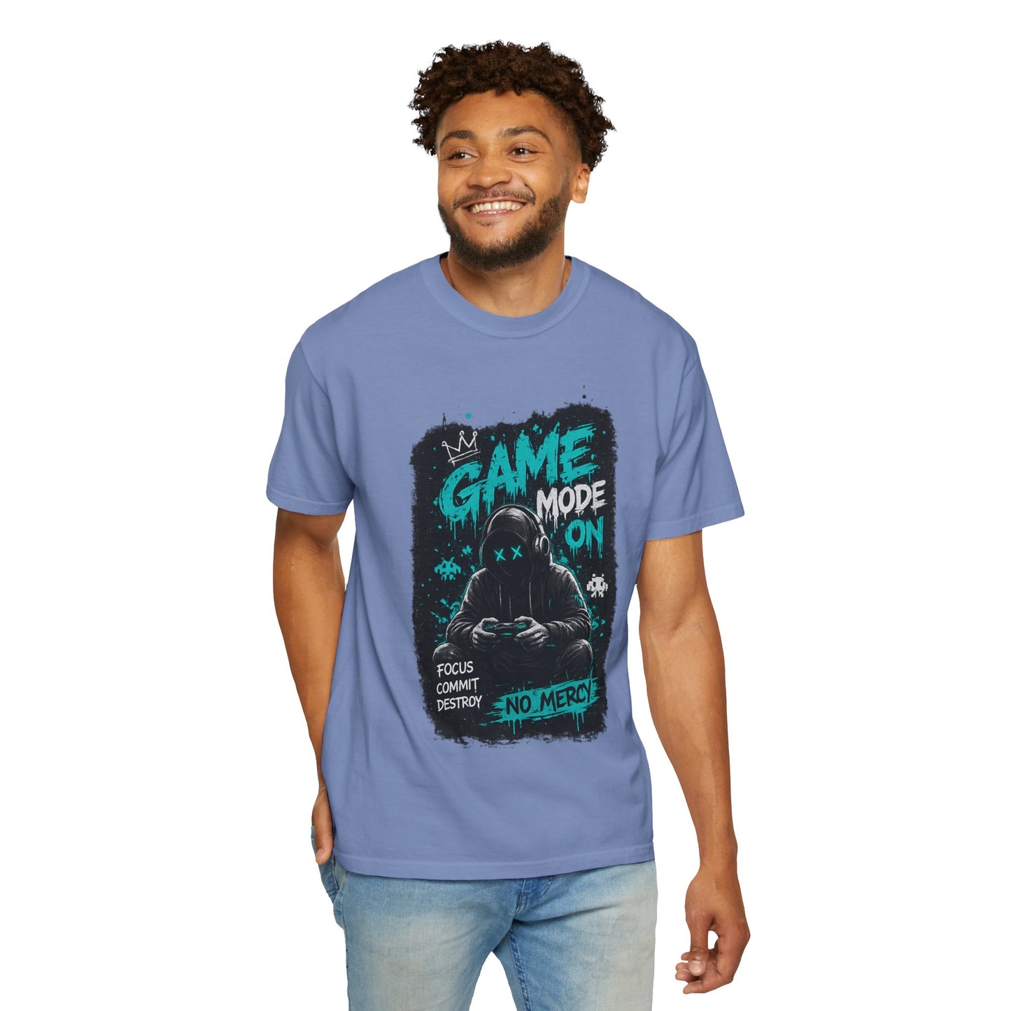 Gaming T-Shirt — "Game Mode On: No Mercy" Gamer Tee