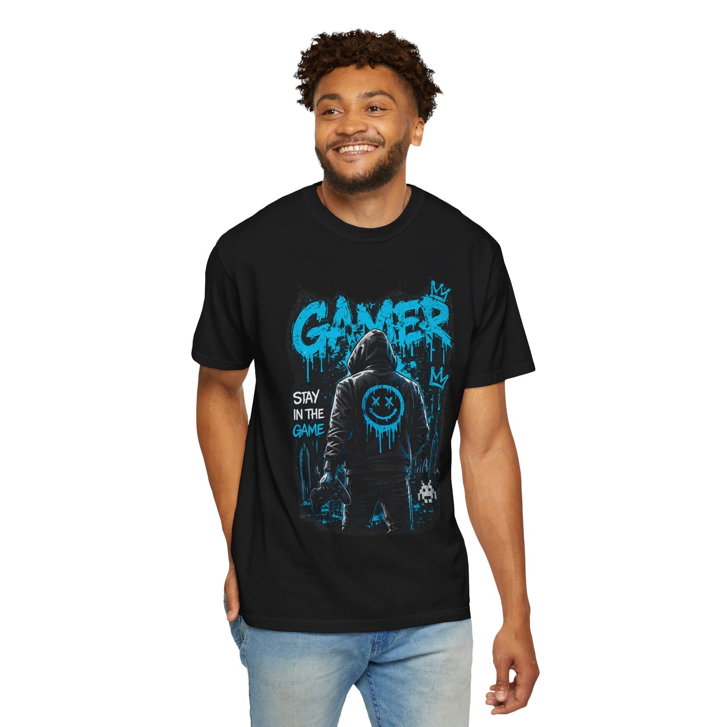 Gamer Streetwear T-Shirt – 'Stay in the Game' Graphic Tee