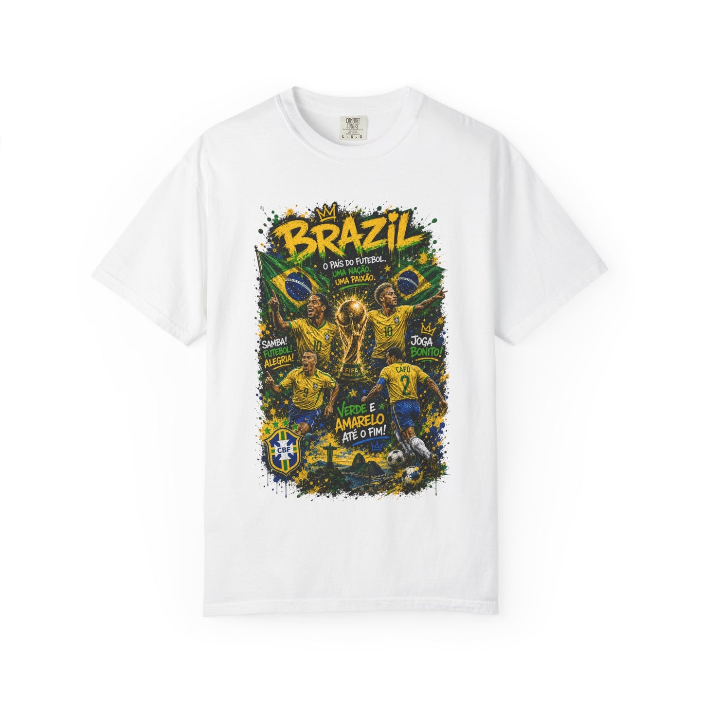 Brazil Football Players T-shirt | Brazilian Soccer Graphic Tee