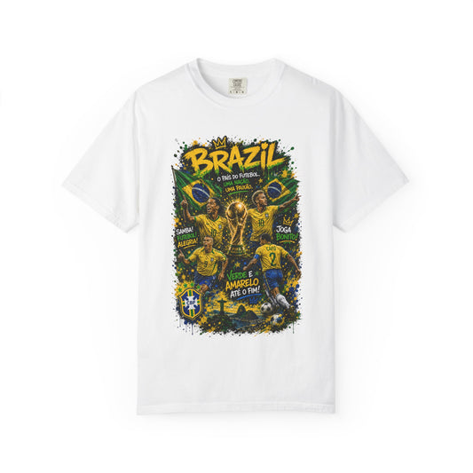 Brazil Football Players T-shirt | Brazilian Soccer Graphic Tee