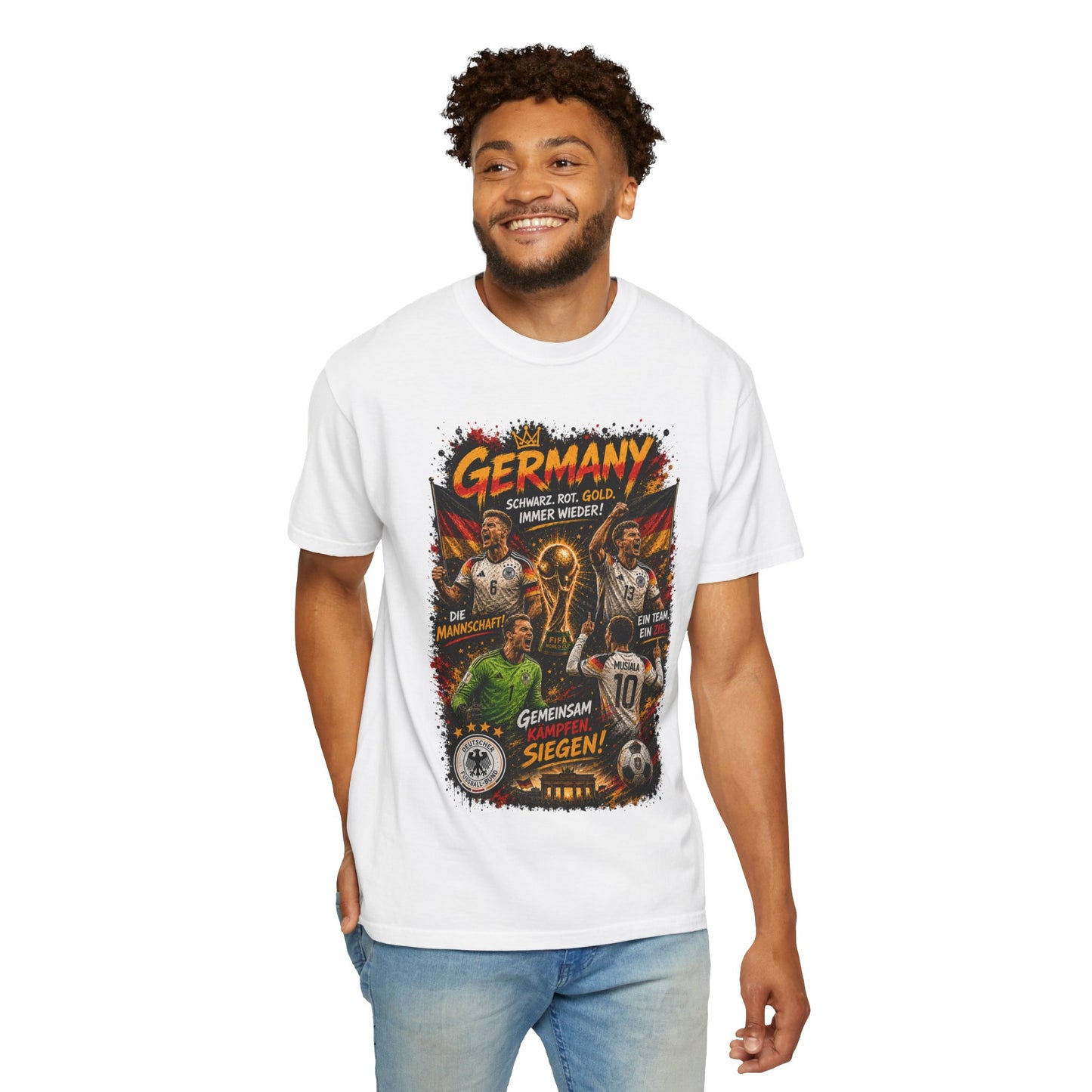 Germany Soccer Players Poster T-Shirt | World Cup Football Team Tee