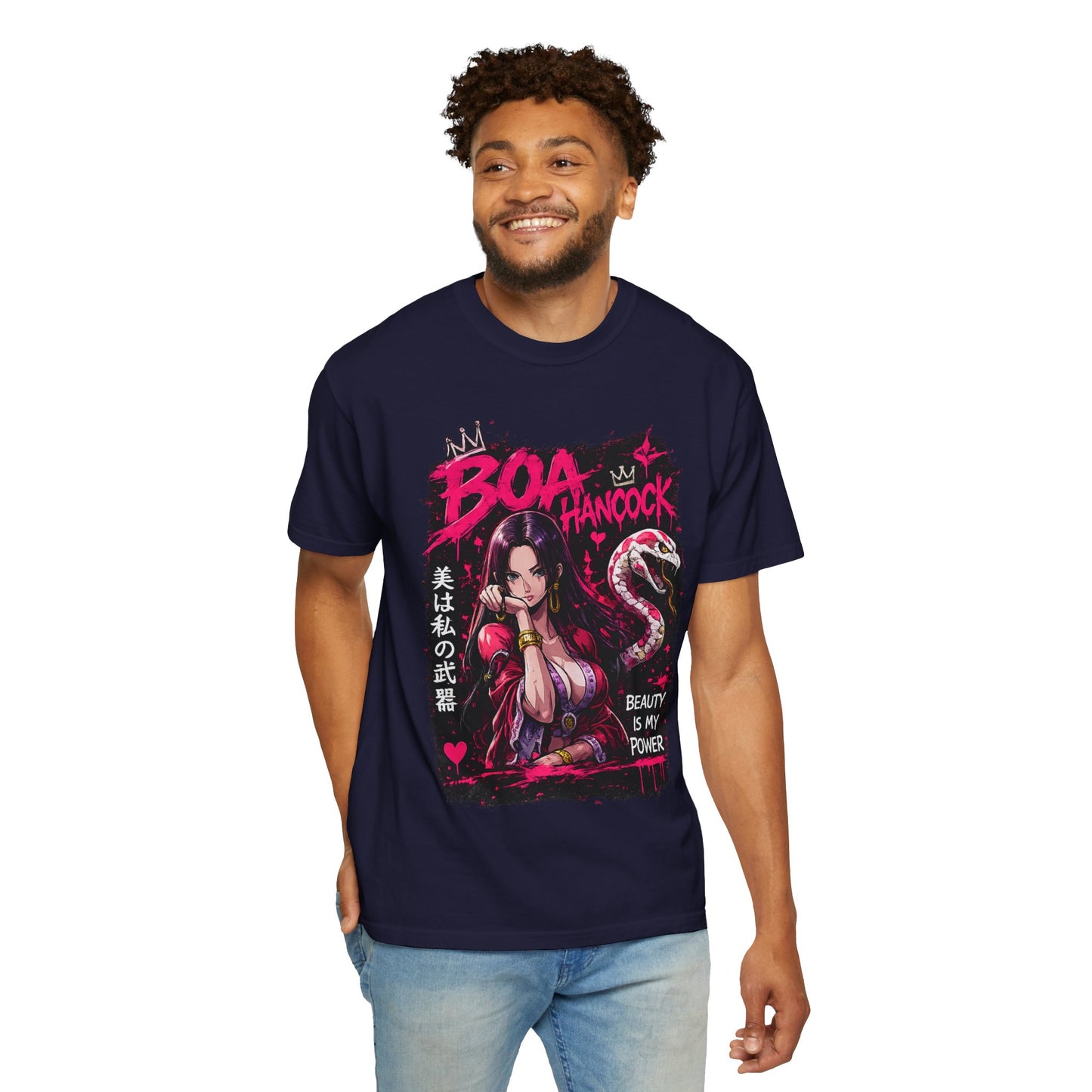 Boa Hancock Anime T-Shirt — "Beauty Is My Power" Graphic Tee