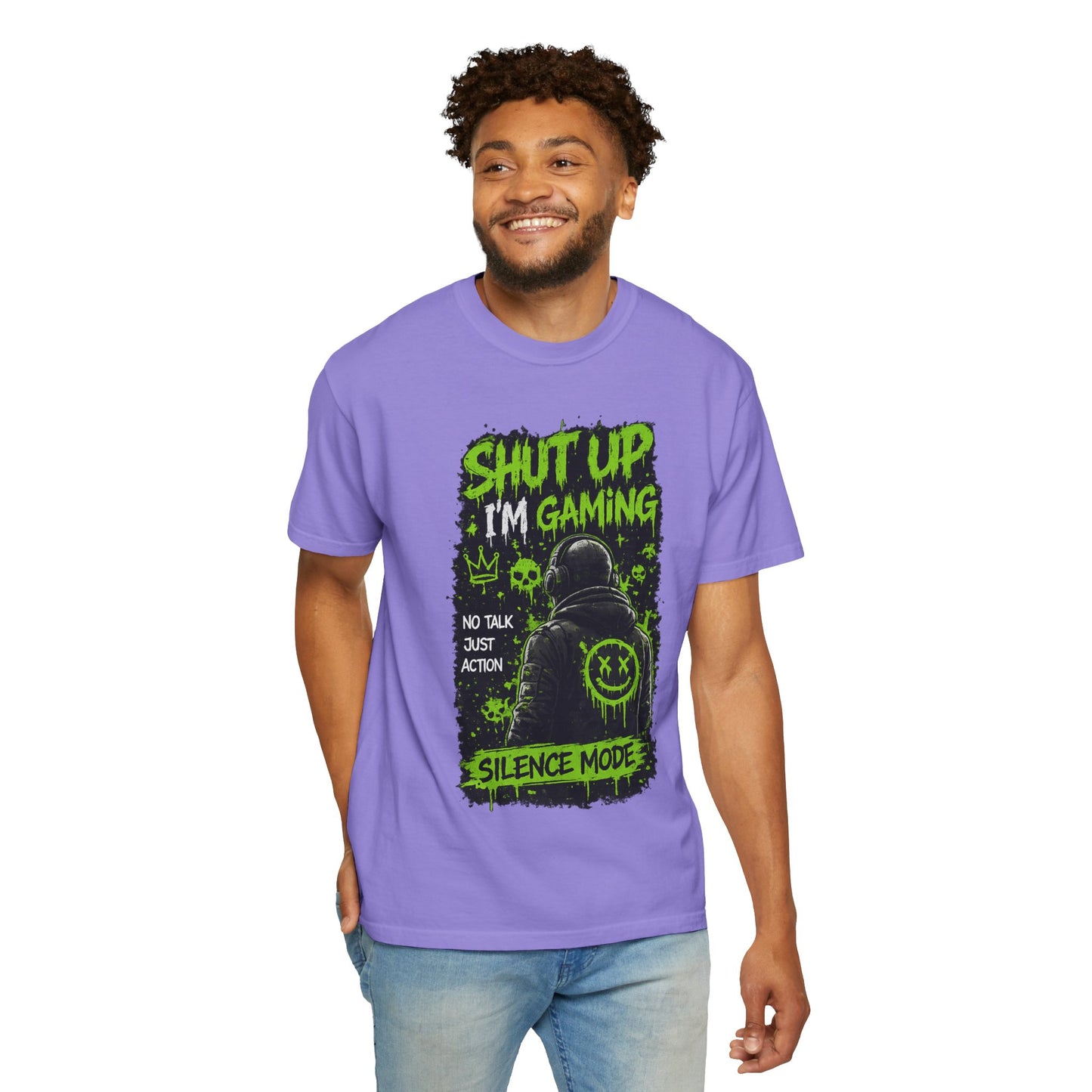 Shut Up I'm Gaming T-Shirt — 'Silence Mode' Gamer Graphic Tee