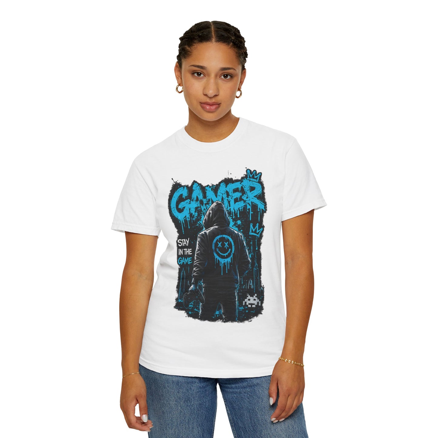 Gamer Streetwear T-Shirt – 'Stay in the Game' Graphic Tee