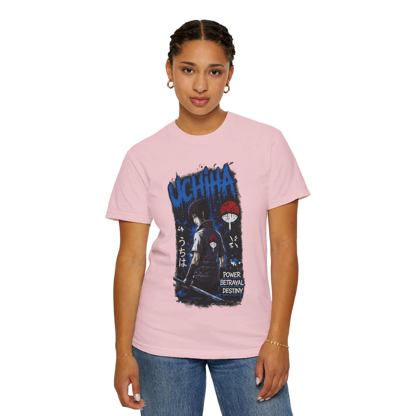 Uchiha Clan Graphic T-Shirt — Anime Sasuke Poster Design