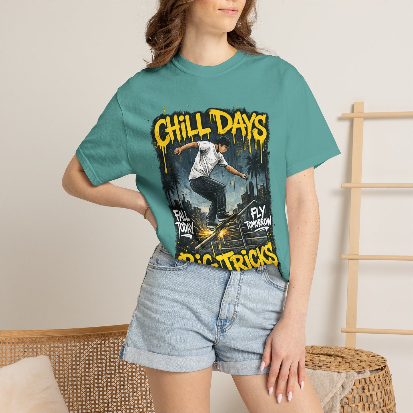 Chill Days Big Tricks Skateboard T‑Shirt
