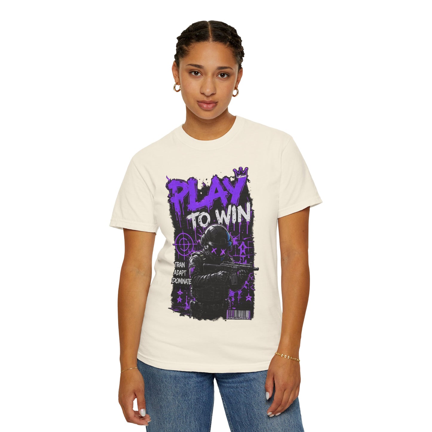 Play to Win Graphic T-Shirt — Gamer Tactical Design