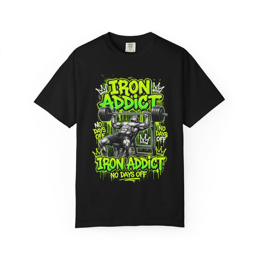 Iron Addict weightlifting graphic tee | T-Shirt