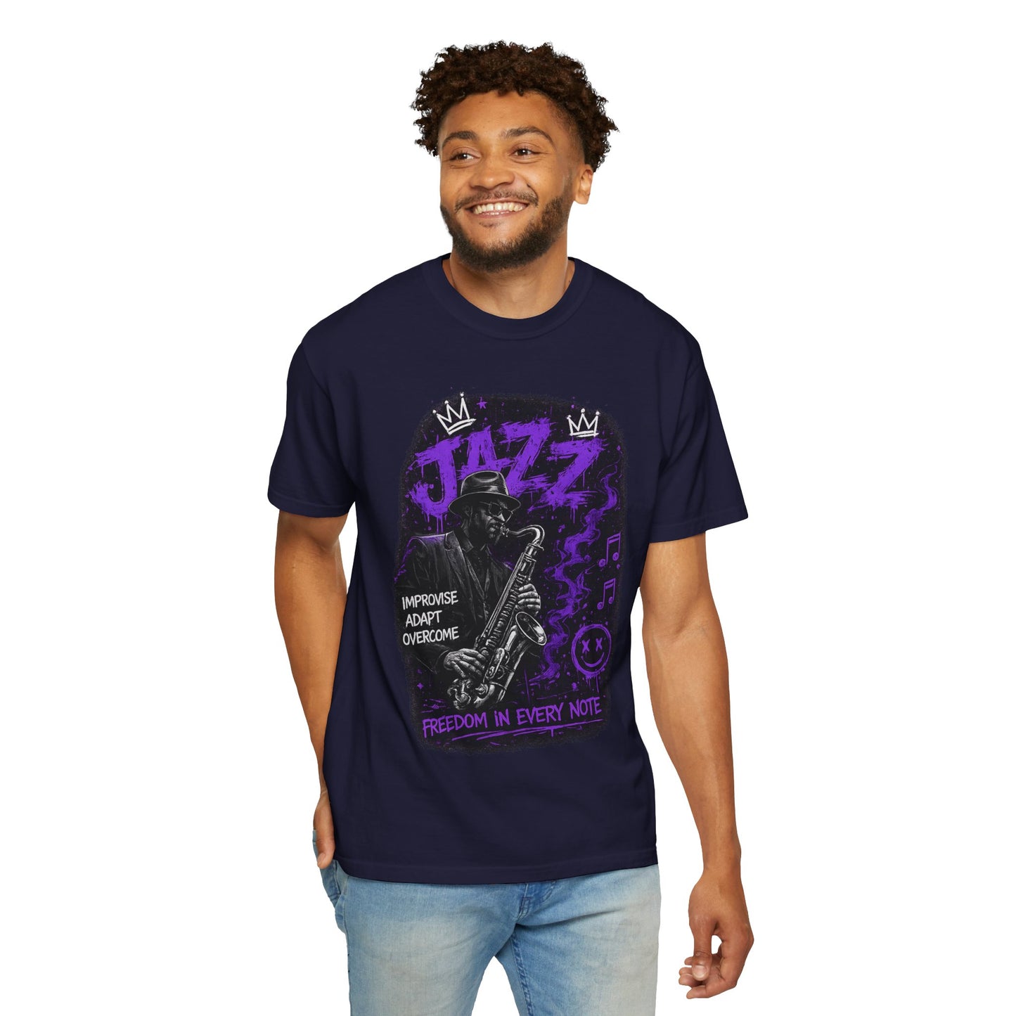 Jazz Saxophone T-Shirt — "Freedom in Every Note" Music Graphic Tee
