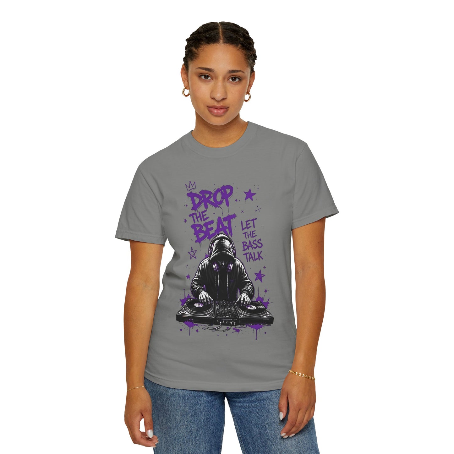 Drop the Beat DJ T-Shirt — "Let the Bass Talk" Graphic Tee
