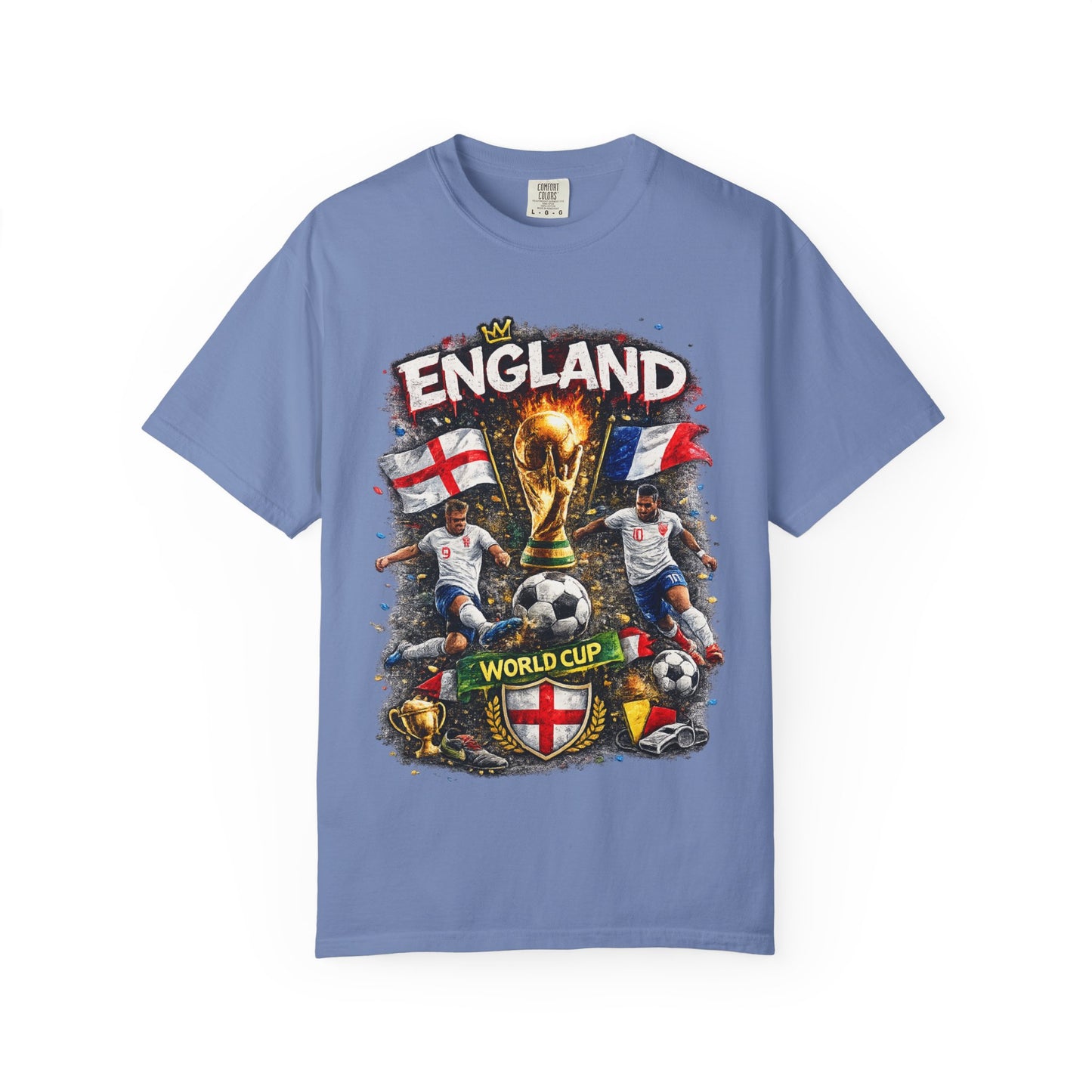 England World Cup Soccer T-Shirt | Football Trophy, St George Flags