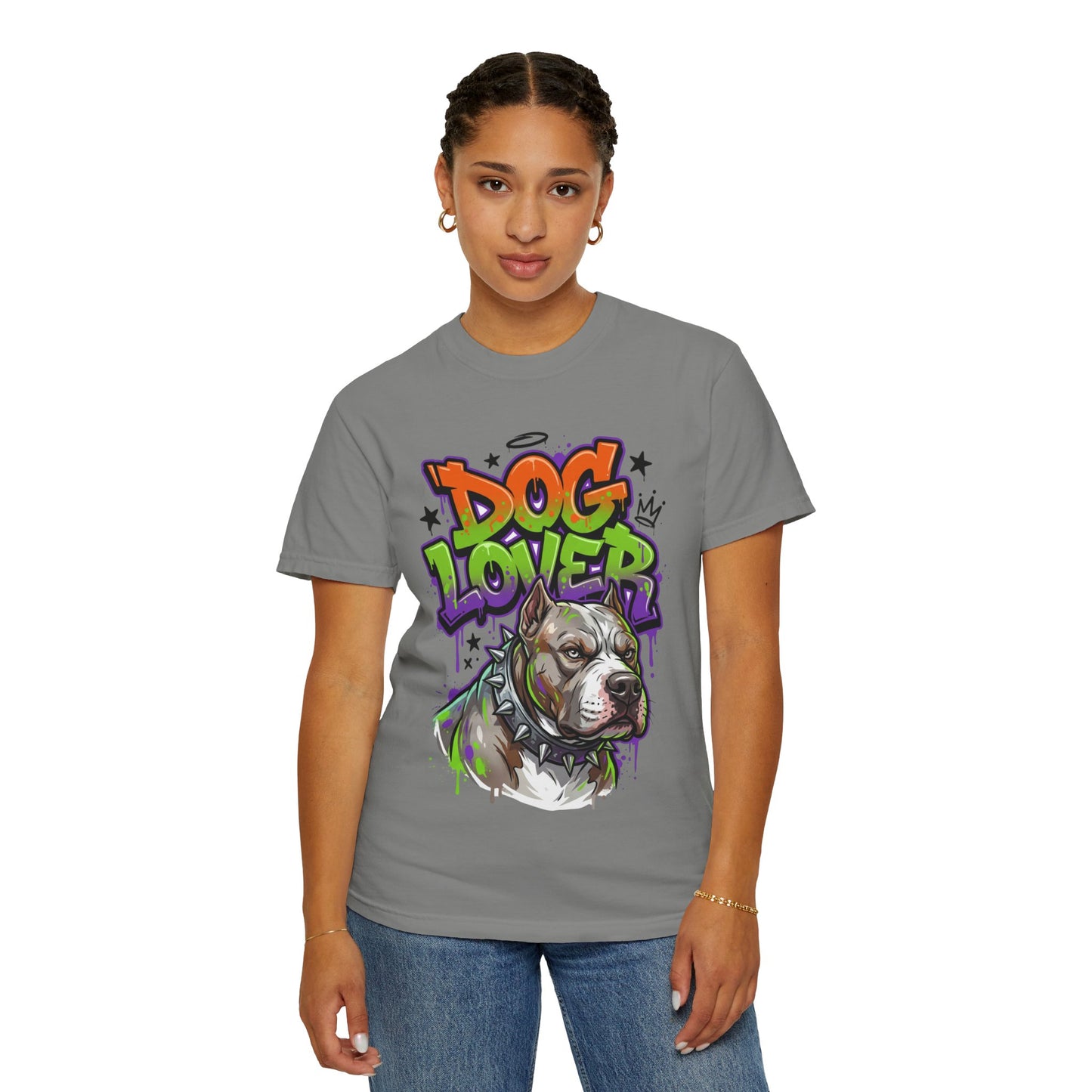 Dog Lover T-Shirt — Urban Graffiti Pitbull Tee