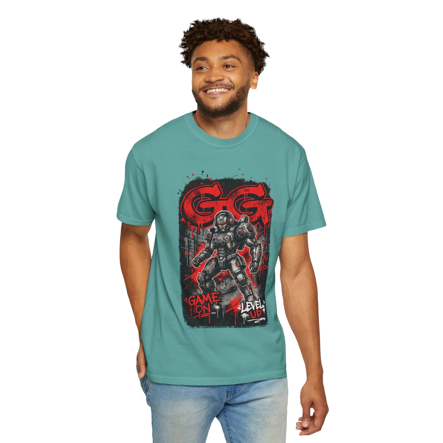 GG Game On Level Up Tee — Gamer Graphic T-Shirt