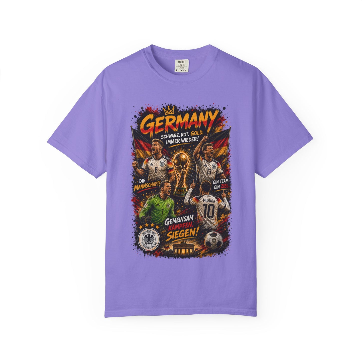 Germany Soccer Players Poster T-Shirt | World Cup Football Team Tee