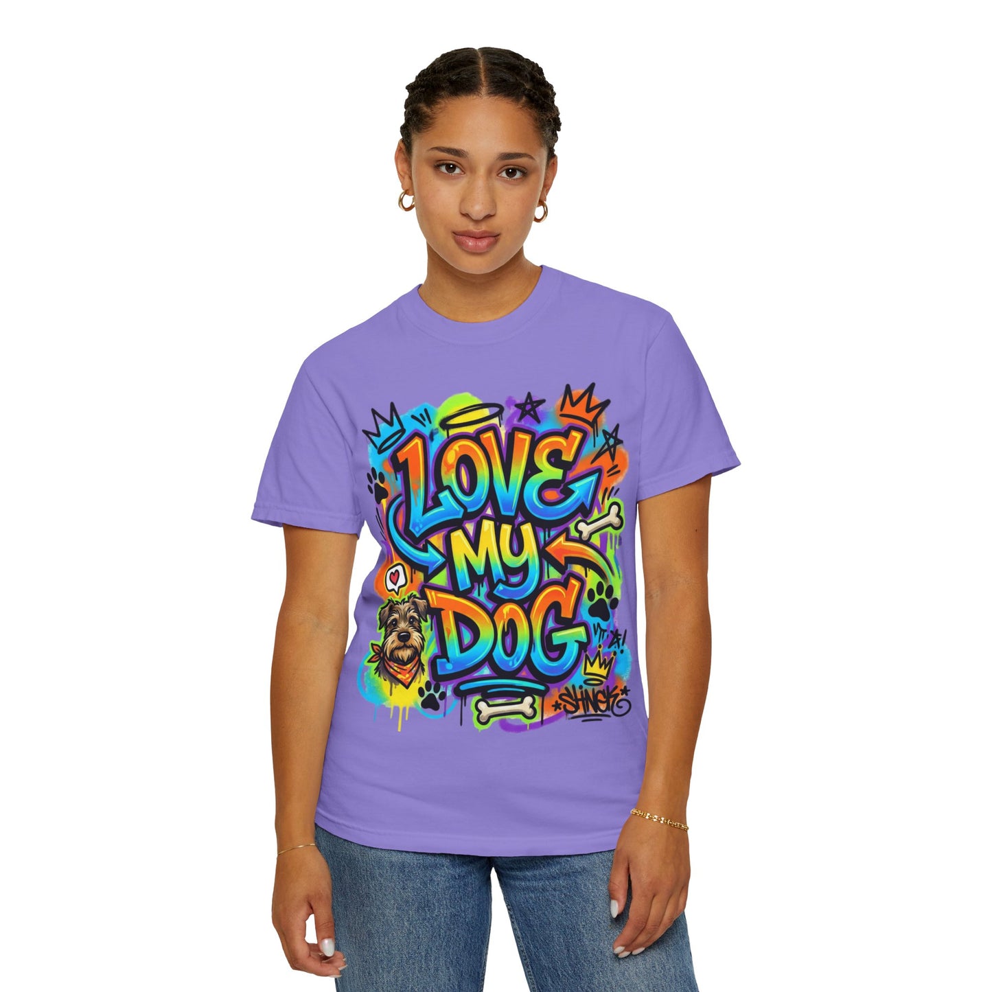 Love My Dog Graffiti T-Shirt