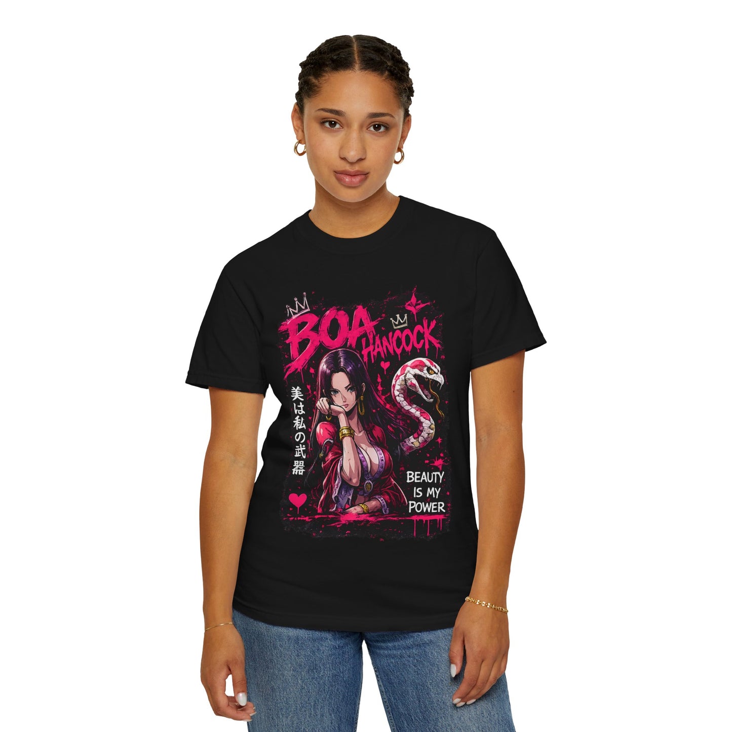 Boa Hancock Anime T-Shirt — "Beauty Is My Power" Graphic Tee