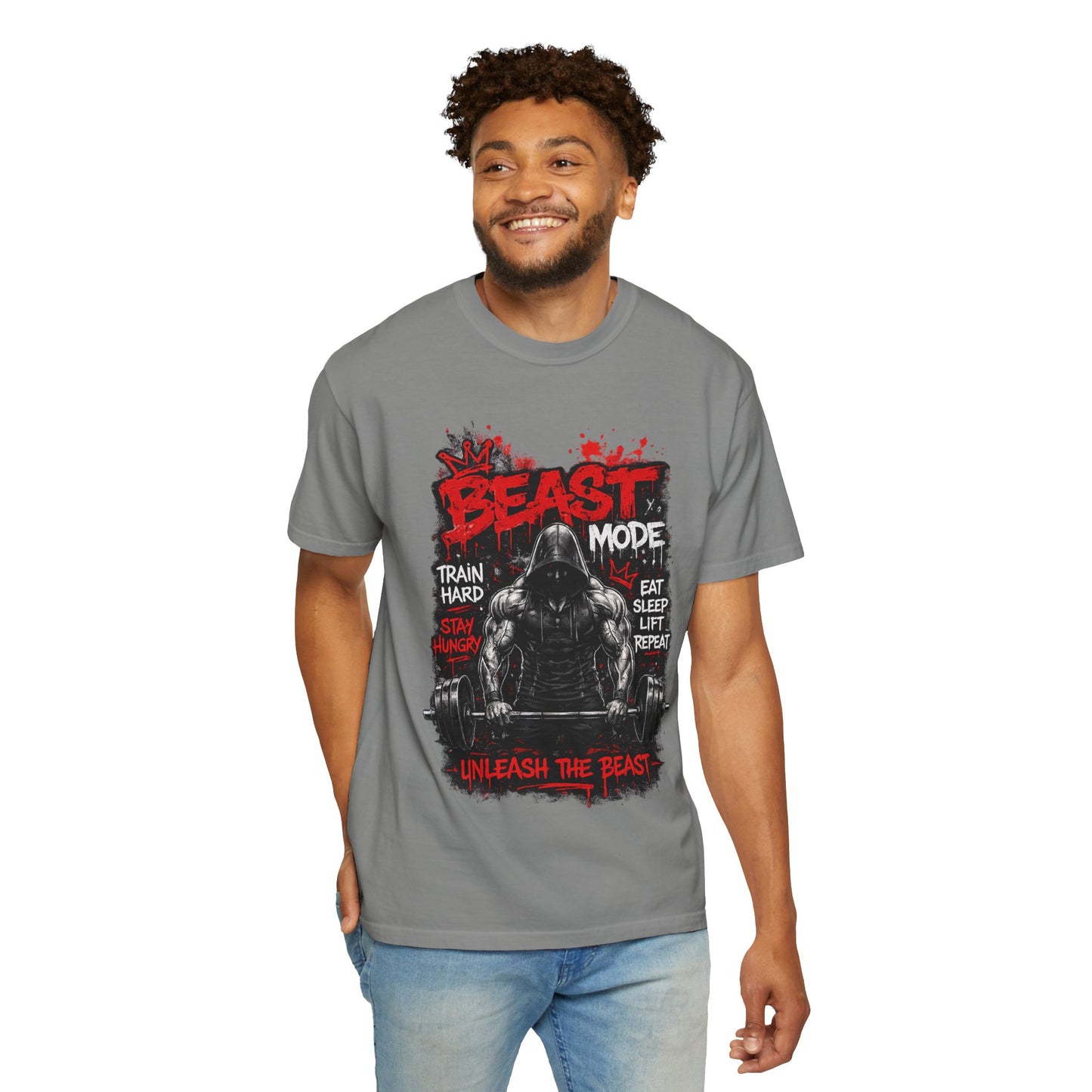 Beast Mode Weightlifting T‑Shirt — "Unleash the Beast" Gym Tee