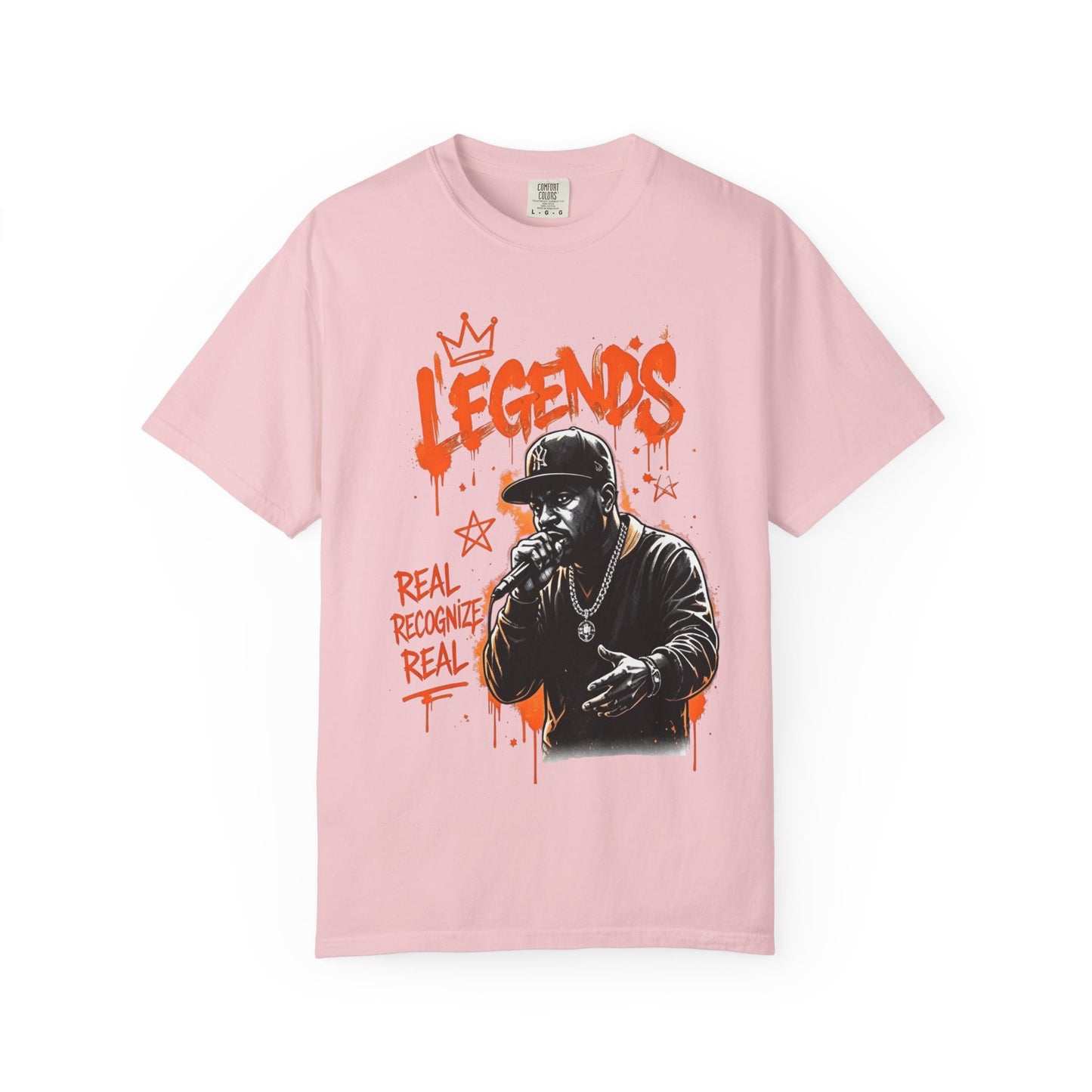 Legend’s Rapper Graphic T-Shirt — “Real Recognize Real” Streetwear Tee